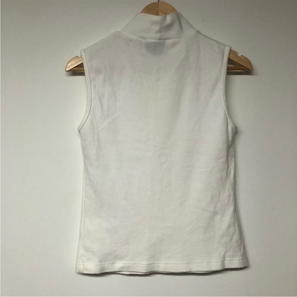 Wardrobe Essentials White Modern Mock Neck Tank Top - Picture 5 of 6